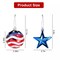 24Pcs Set Hanging Ball Star Patriotic Ornaments 4th of July Festival Party Decor